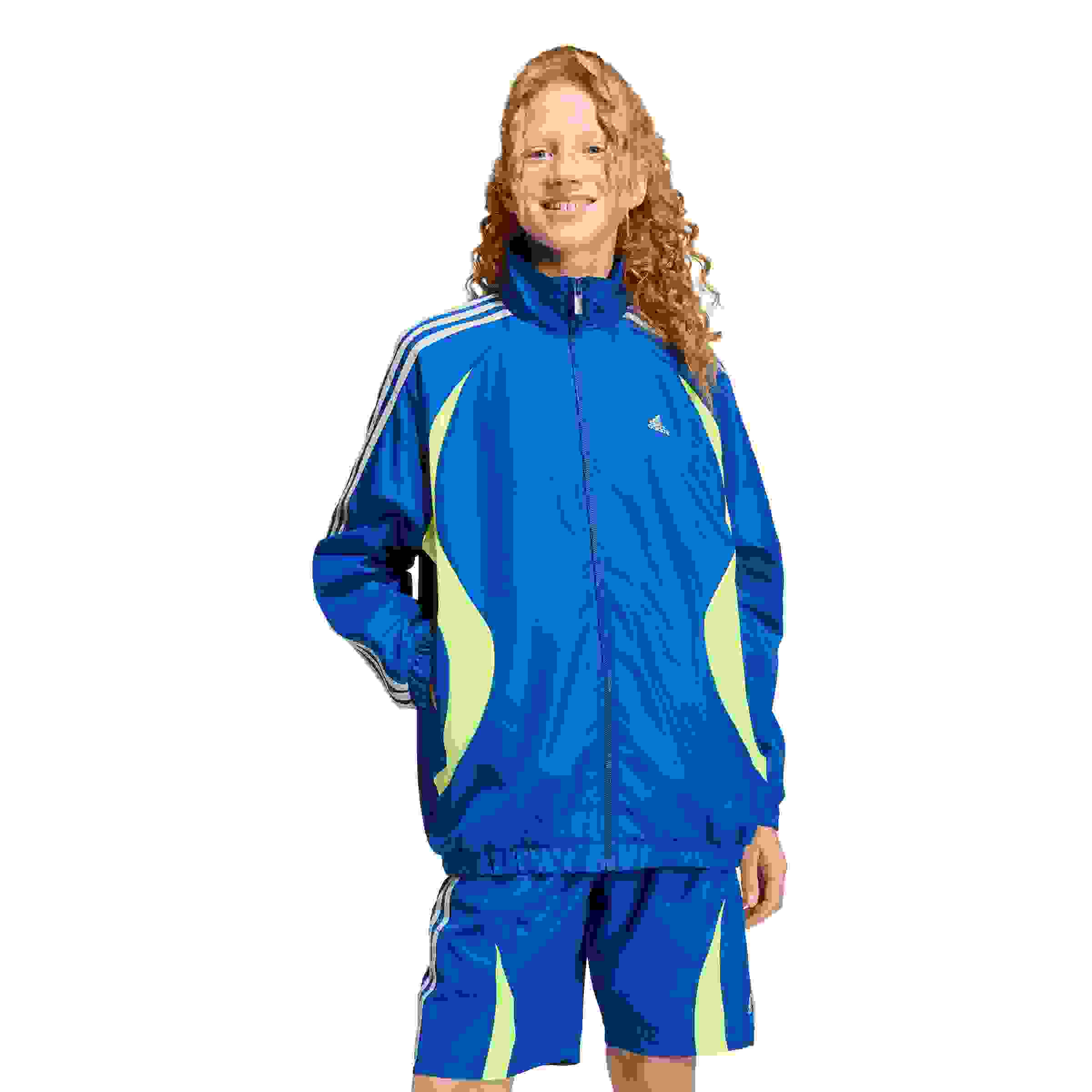 adidas Originals Teamgeist Big Kids' Blue Loose Track Top